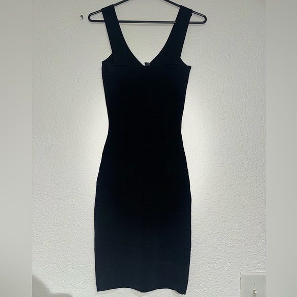 Guess by Marciano | Black Midi Bandage Dress Size S - Picture 3 of 5